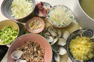 clam chowder ingredients photo: ©️Nel Brouwer-van den Bergh