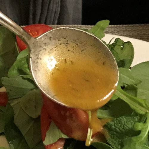 Salad dressing with mustard and orange juice ©️ Nel Brouwer-van den Bergh
